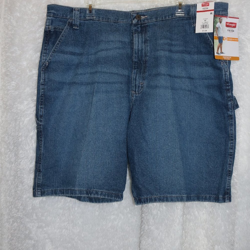 Wrangler carpenter shorts size 42 denim NWT